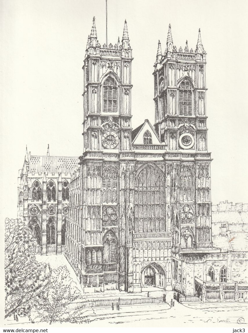 ANTICO DISEGNO - Abbazia Di Westminster - REGNO UNITO - LONDON - Autres Plans