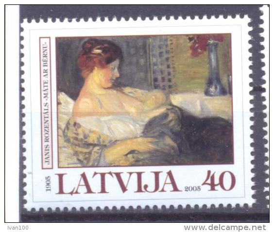 2005. Latvia, Art, Royentals, 1v, Mint/** - Lettland