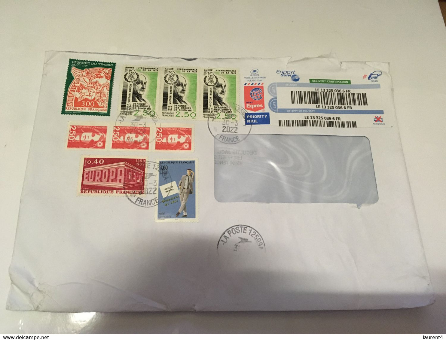 (3 H 25) Large France Registered Letter Posted To Australia (during COVID-19 Pandemic Crisis) With Many Stamps - Covers & Documents