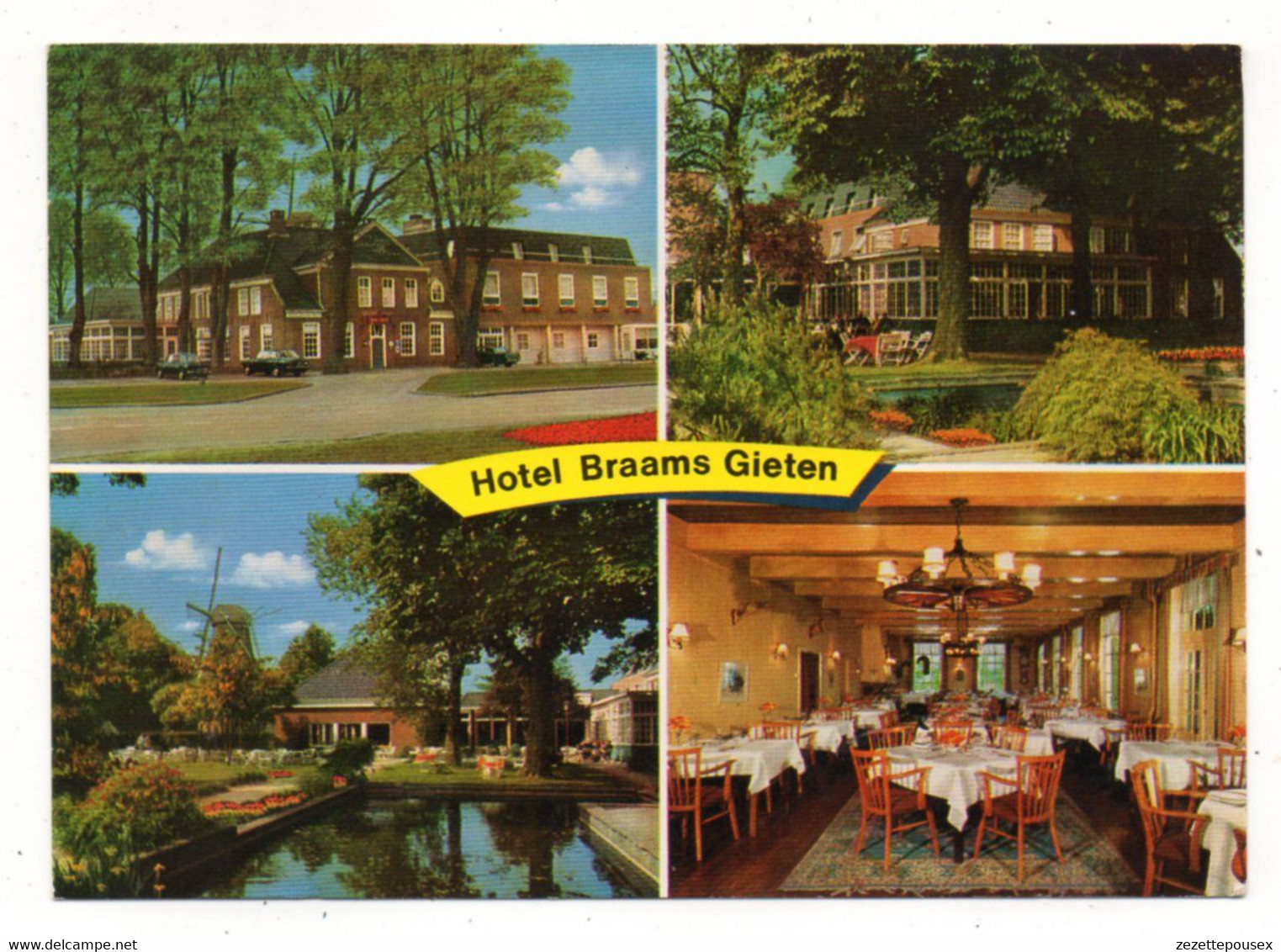 10200-ZE-PAYS BAS-Hotel-Café-Restaurant "Braams " B.V.-Het Exclusieve Restaurant In Drenthe---------------multivues - Gieten