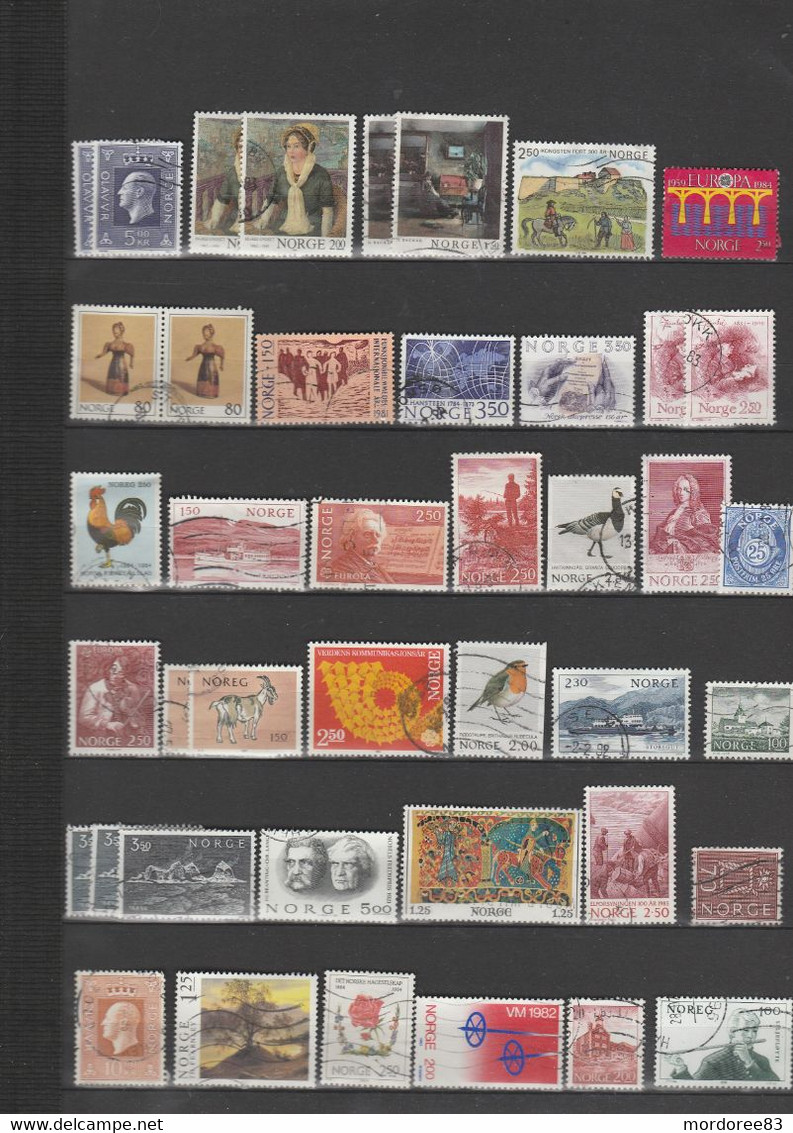 NORGE NORVEGE LOT DE TIMBRES STAMPS OBLITERES USED - Collezioni