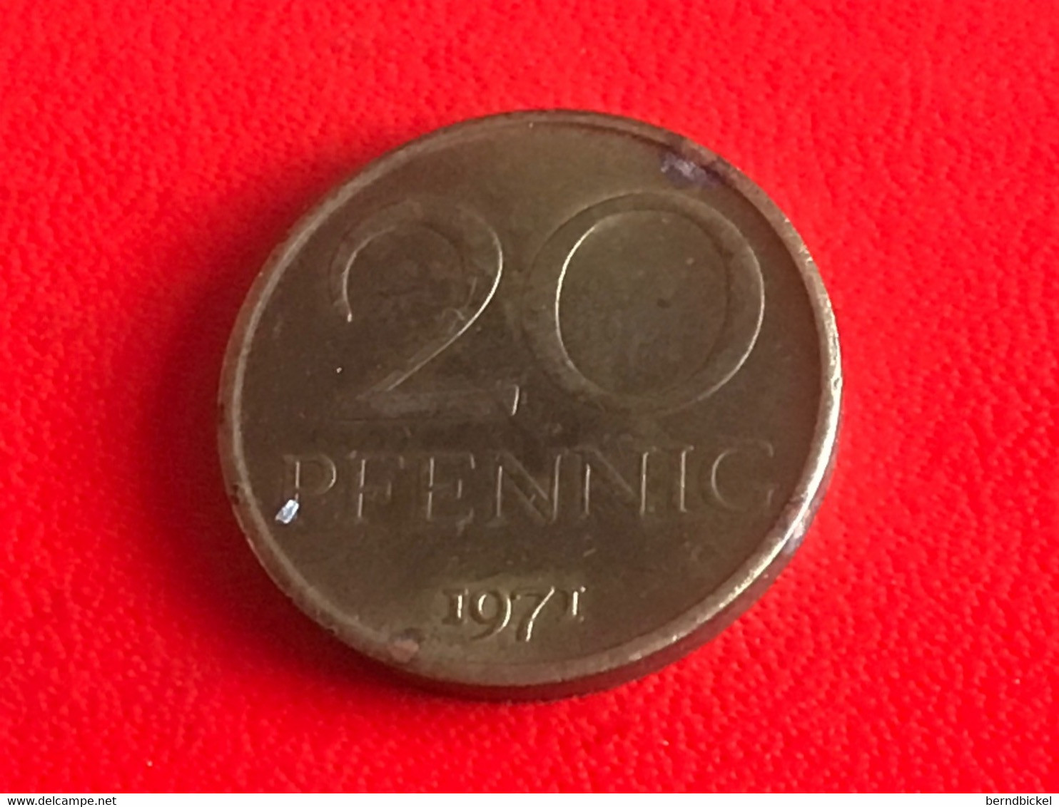 Umlaufmünze DDR 20 Pfennig 1971 - 20 Pfennig