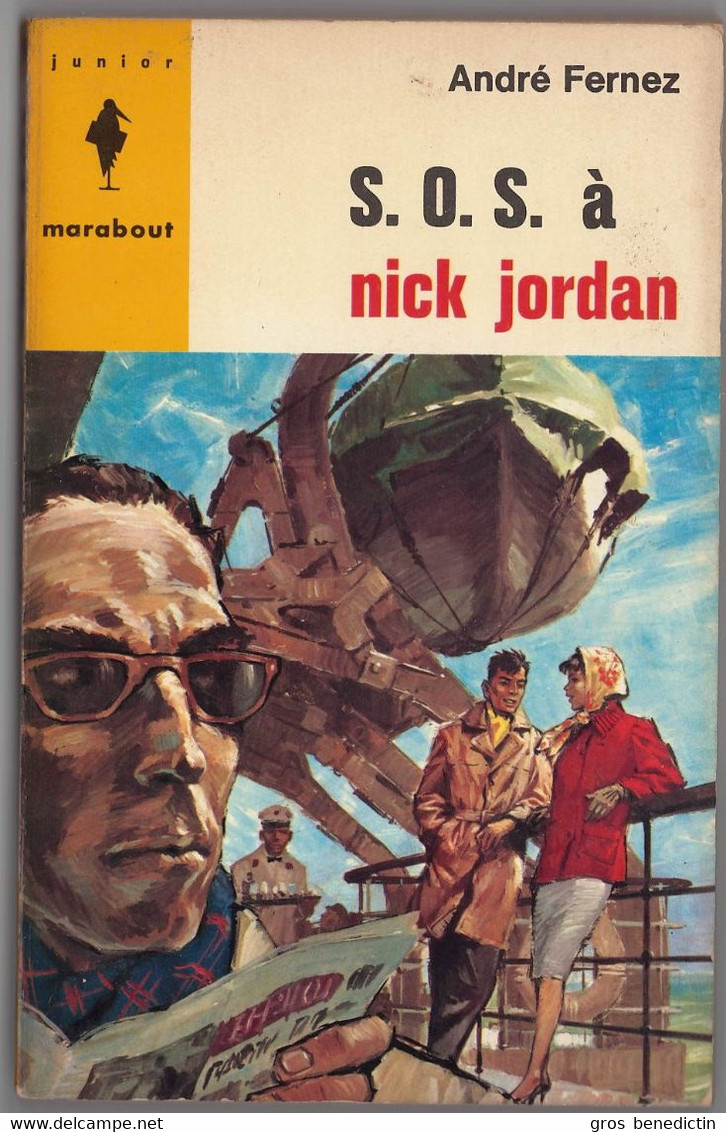 Marabout Junior N°280 - Série Nick Jordan - André Fernez - "S. O. S. à Nick Jordan" - 1964 - #Ben&Mar&JuPock&NJ - Marabout Junior