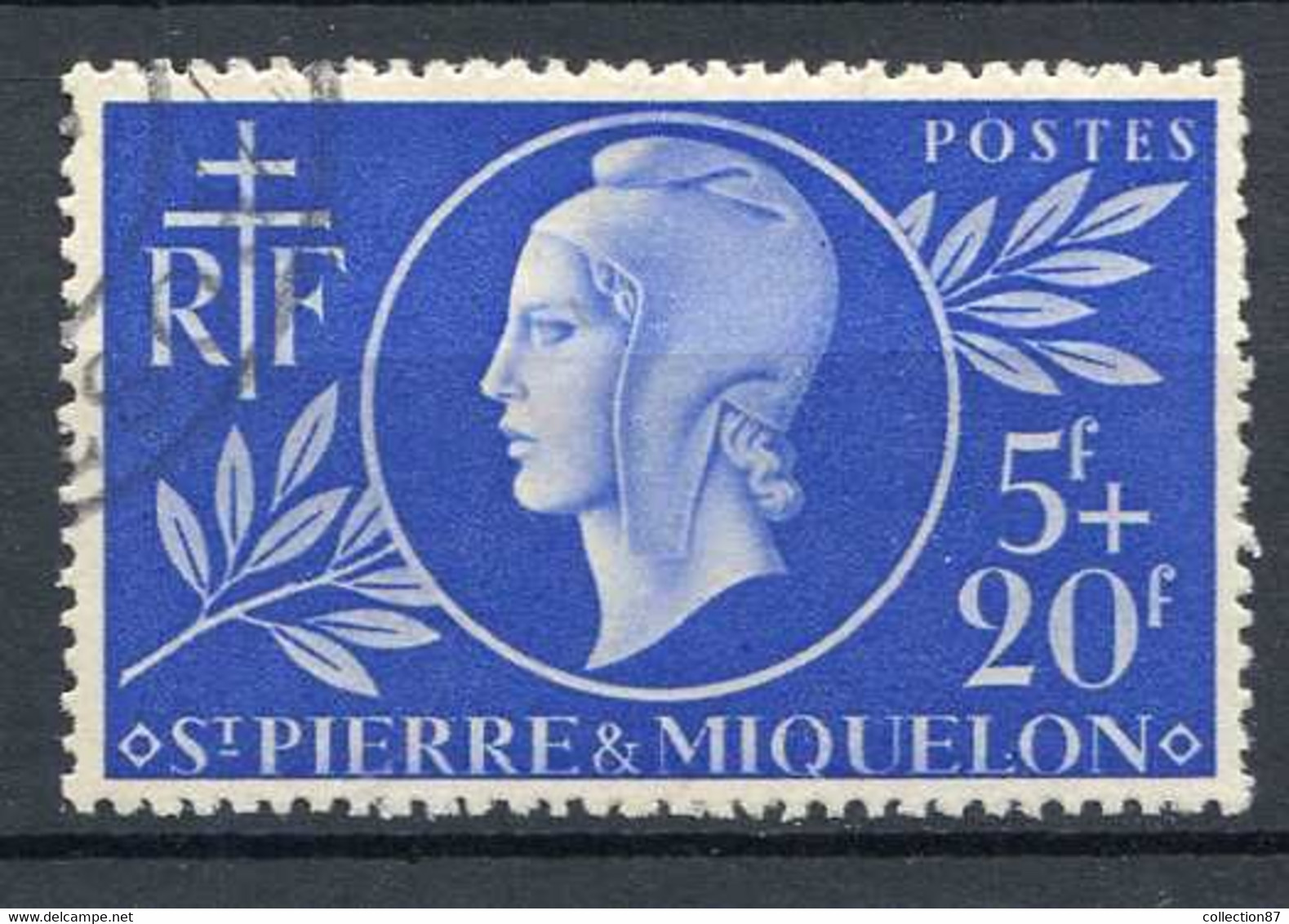 SAINT PIERRE Et MIQUELON < N° 314 Ø Oblitéré Used Ø < ENTRAIDE FRANCAISE < MARIANNE De LONDRES - Used Stamps