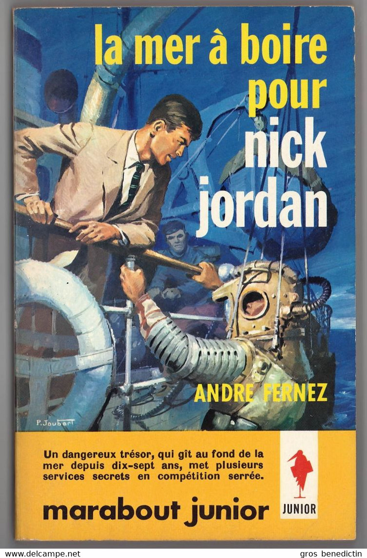 Marabout Junior N°264 - Série Nick Jordan - André Fernez - "La Mer à Boire Pour Nick Jordan" - 1962 - #Ben&Mar&JuPock&NJ - Marabout Junior