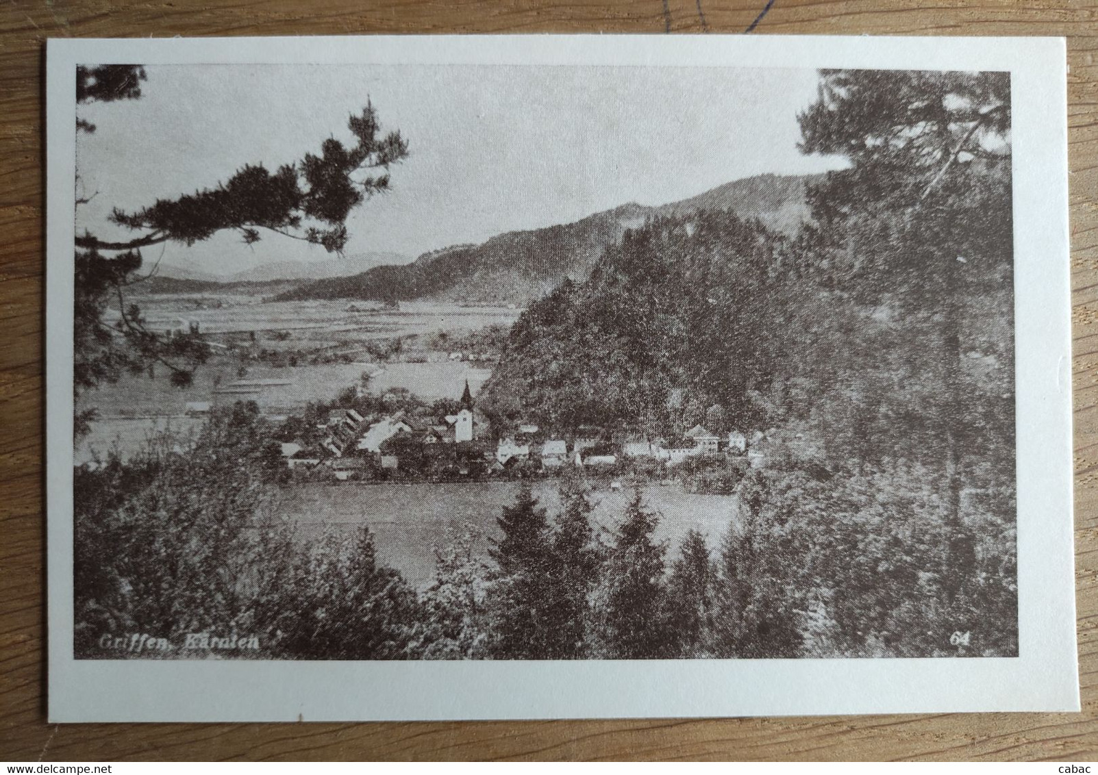 Griffen Panorama, 1950s?, Atzwanger, Grebinj, Volkermarkt, Karnten, Koroška - Völkermarkt