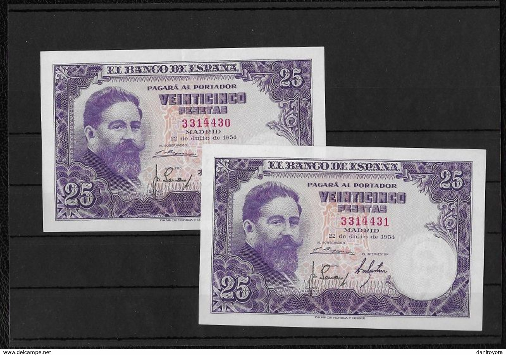 ESPAÑA. EDIFIL 467 25 PTAS 22 JULIO 1954 SIN SERIE CONSERVACIÓN EBC - 25 Pesetas