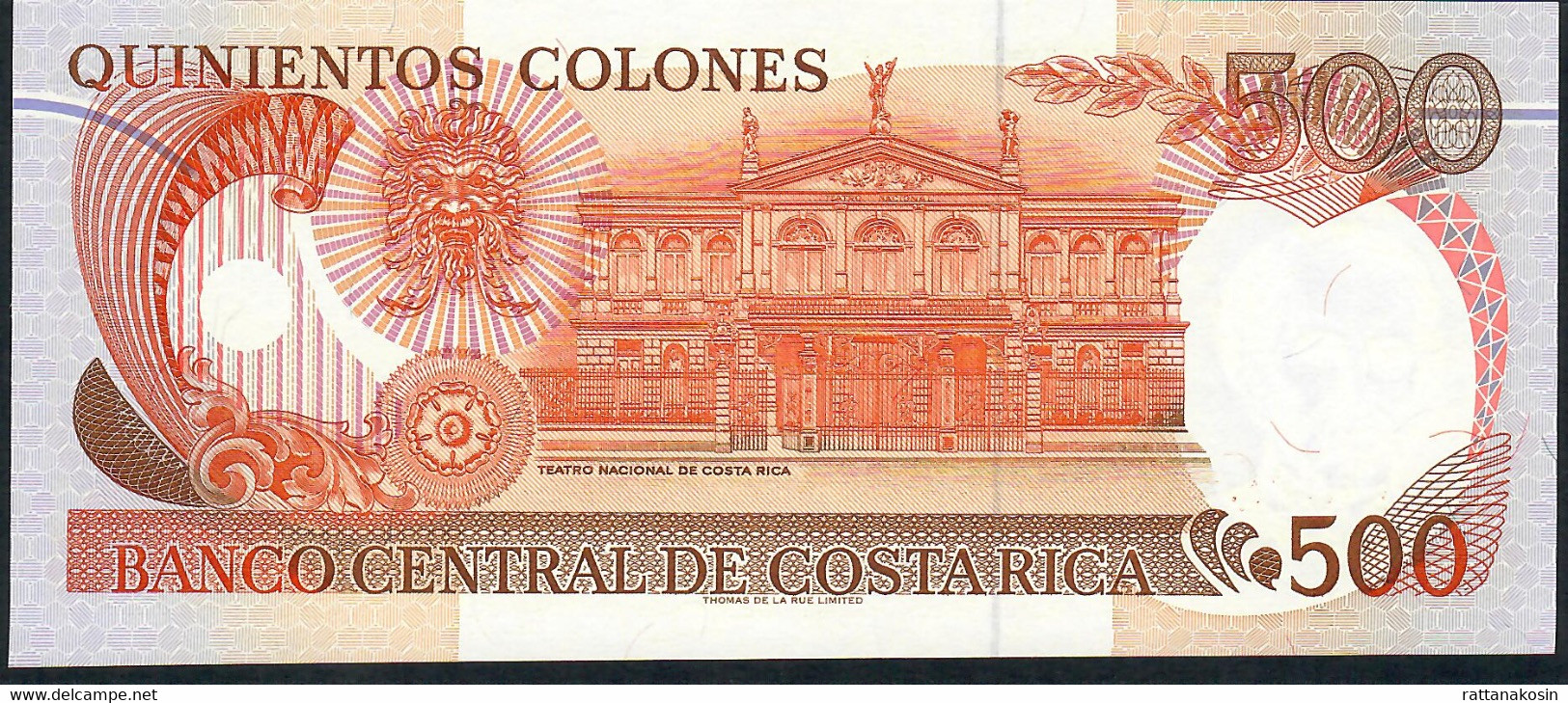 COSTA RICA P262 500 COLONES 1994  Serie D  UNC. - Costa Rica