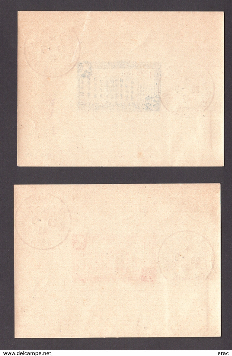 2 Feuillets De La Foire De Lyon 1942 - Numérotés - Philatelic Fairs