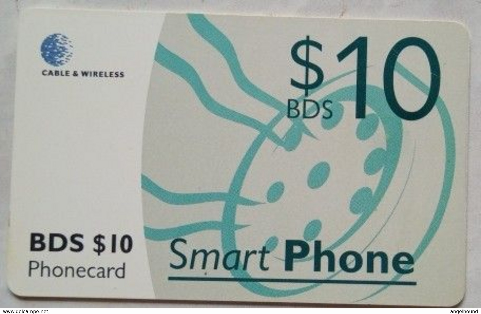 Barbados $10 Chip Card Cable And Wireless Smart Phone - Barbades