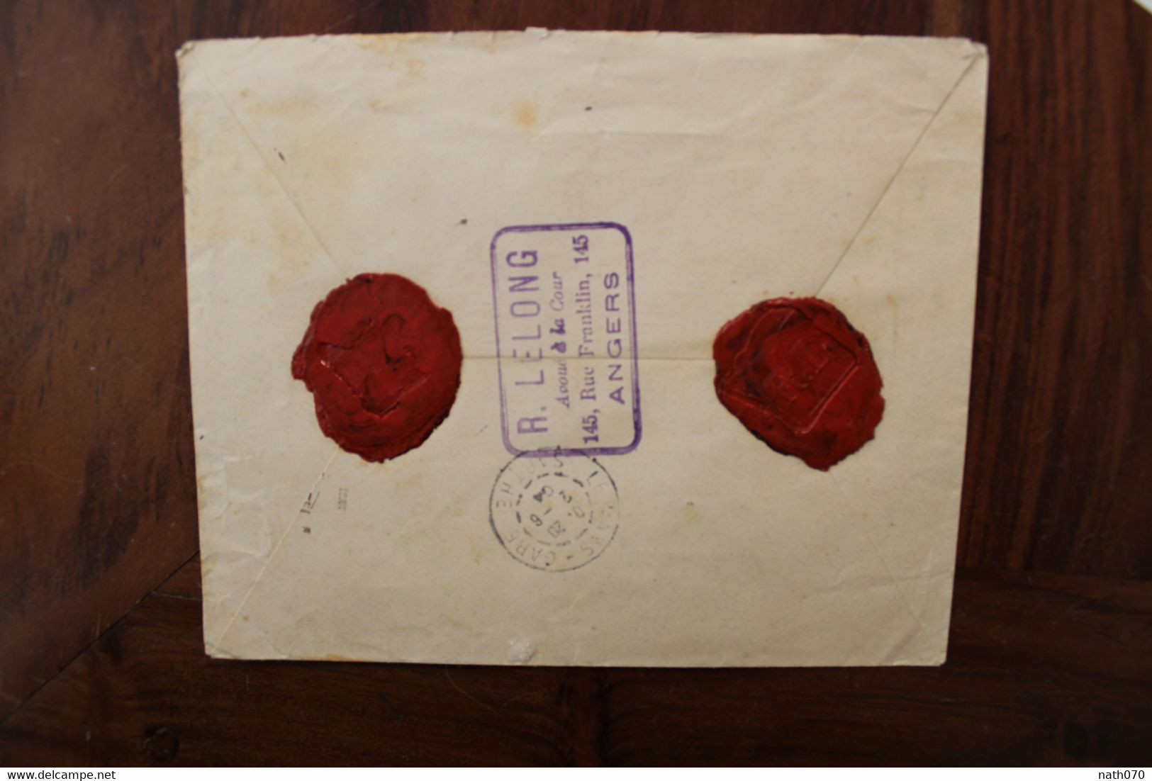 1904 Angers St Saint Calais Chargé Recommandé Cover Registered Reco R - Cartas & Documentos