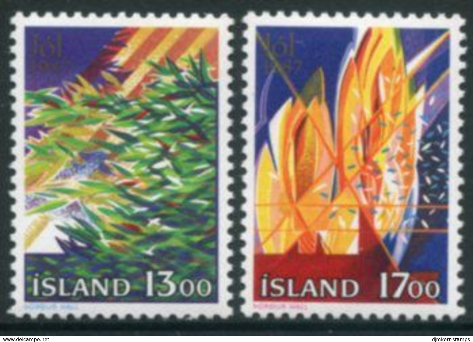 ICELAND 1987 Christmas MNH / **.  Michel 678-79 - Neufs