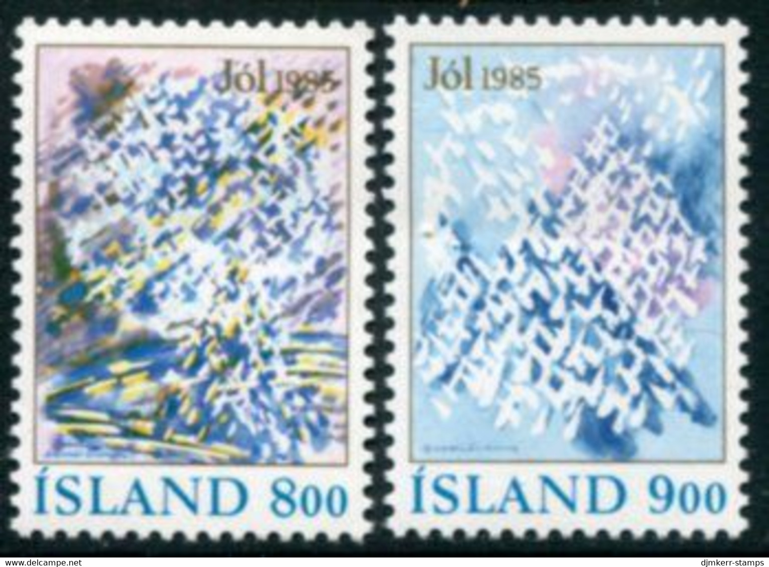 ICELAND 1985 Christmas MNH / **.  Michel 642-43 - Unused Stamps