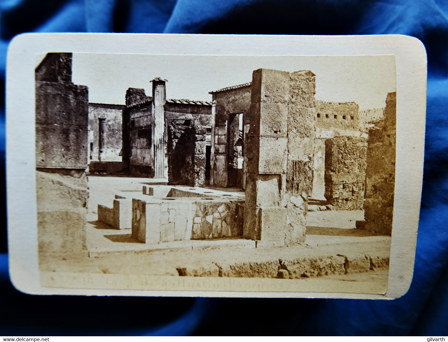 Photo CDV Anonyme Pompei - Ruines Pompei Circa 1873 L595A - Old (before 1900)