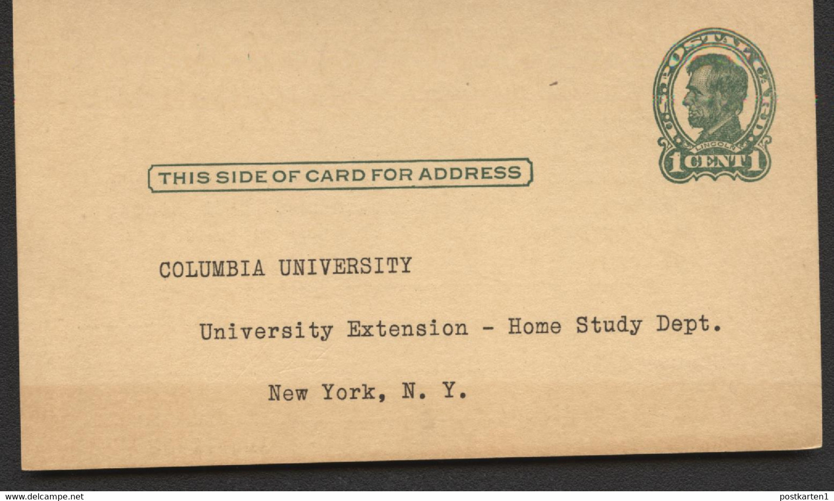 UX28 UPSS S40 Postal Card TYPE 3 Unused 1917 - 1921-40