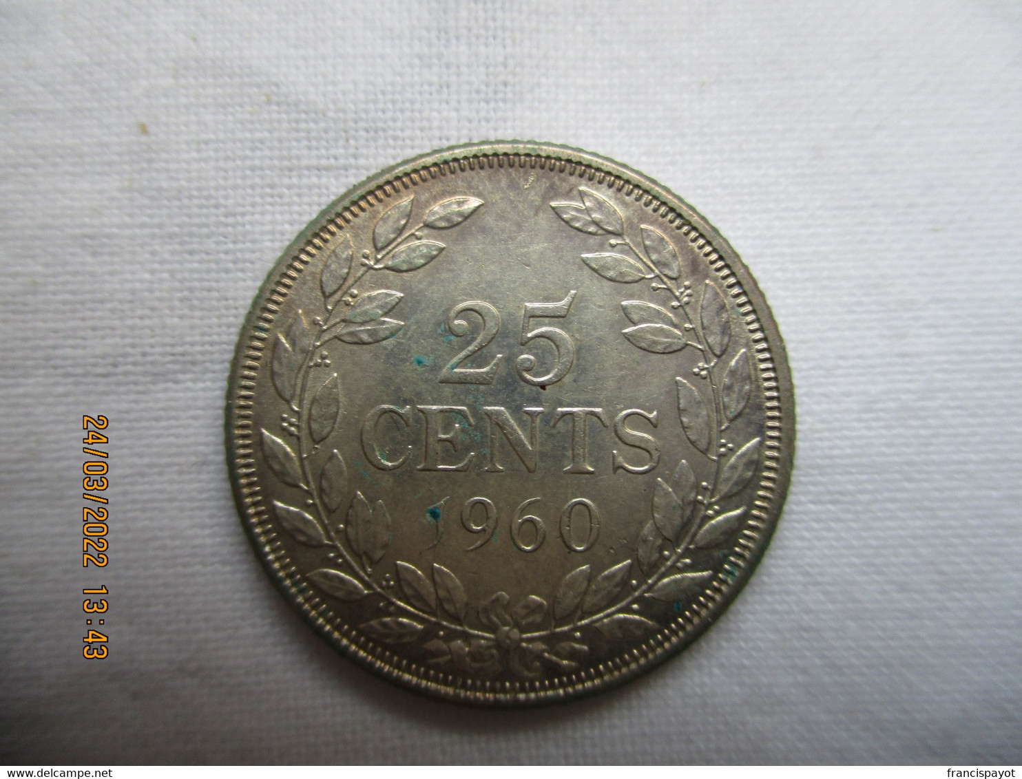 Liberia 25 Cents 1960 - Liberia