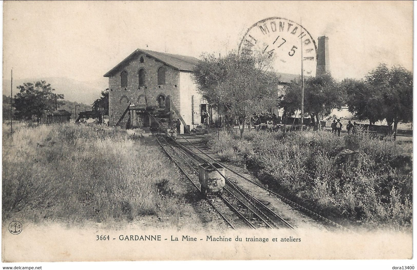 CPA13- GARDANNE- MINE- Machine De Trainage Et Ateliers - Other & Unclassified