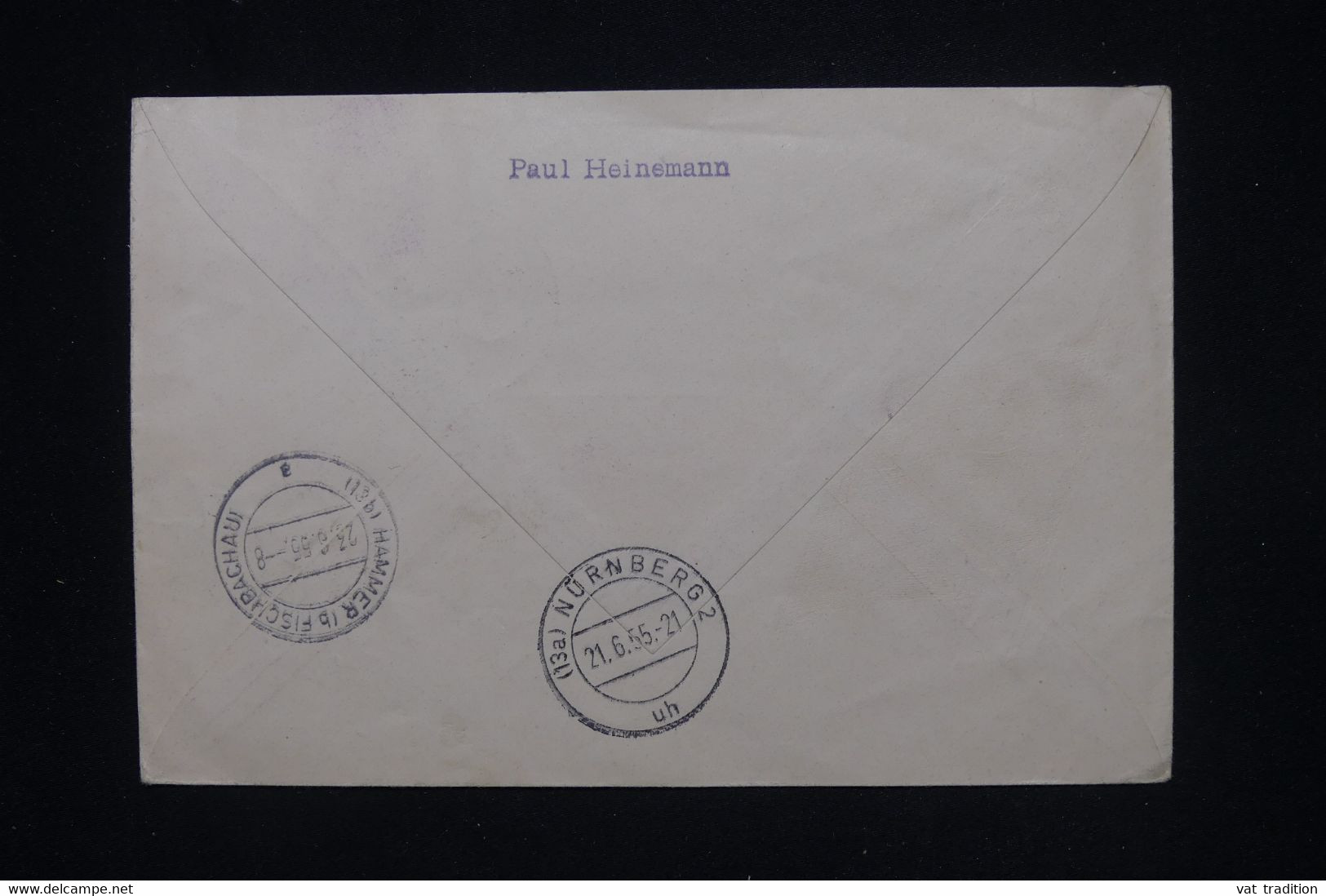 ALLEMAGNE - Enveloppe FDC En Recommandé De München Pour Nürnberg En 1955 - L 120551 - Cartas & Documentos