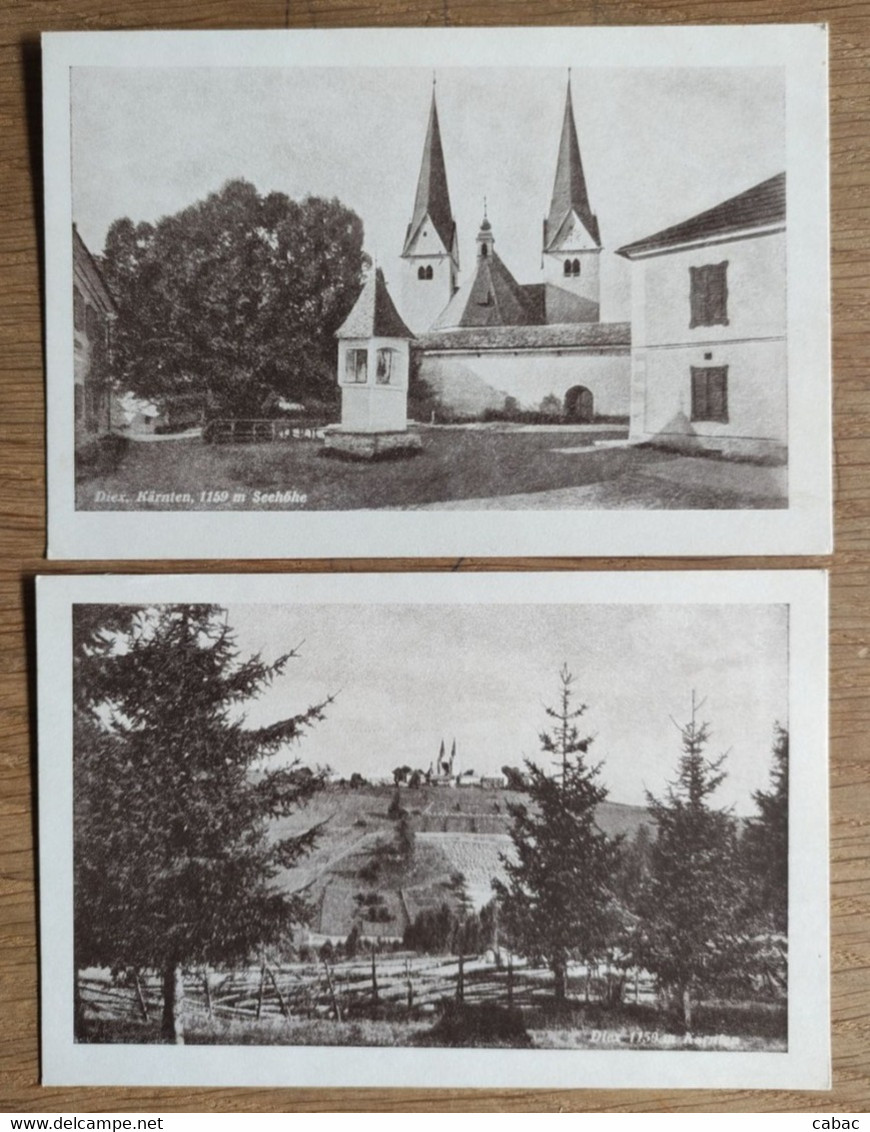 2x Diex, 1950s?, Atzwanger, Volkermarkt, Karnten, Koroška, Djekše, Avstrija, Kirche, Cerkev - Völkermarkt