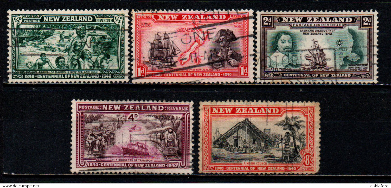 NUOVA ZELANDA - 1940 - Centenary Of British Sovereignty Established By The Treaty Of Waitangi - USATI - Gebraucht