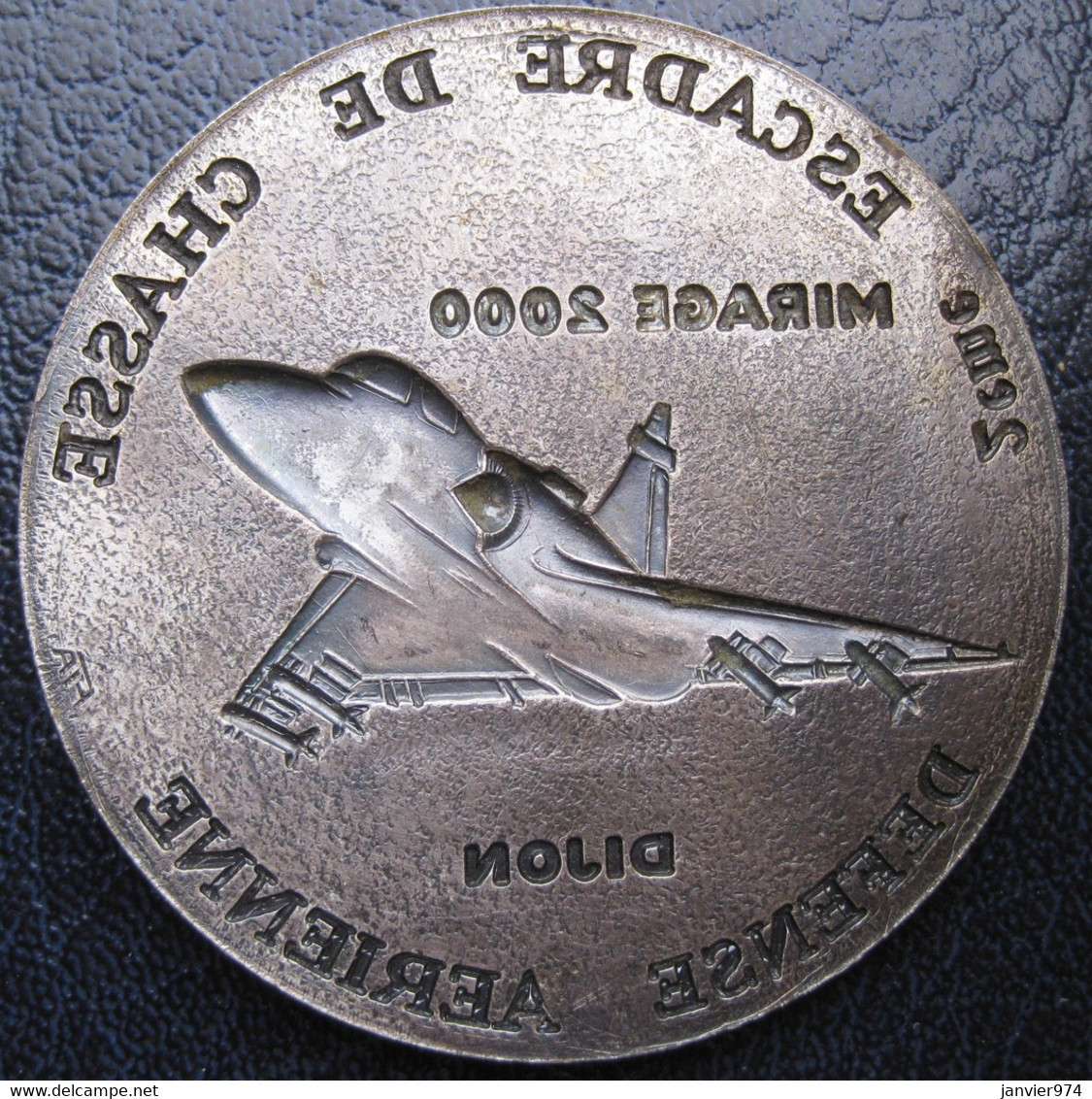 Applique Médaille 2e Escadre De Chasse Défense Aérienne Dijon Mirage 2000 - Francia