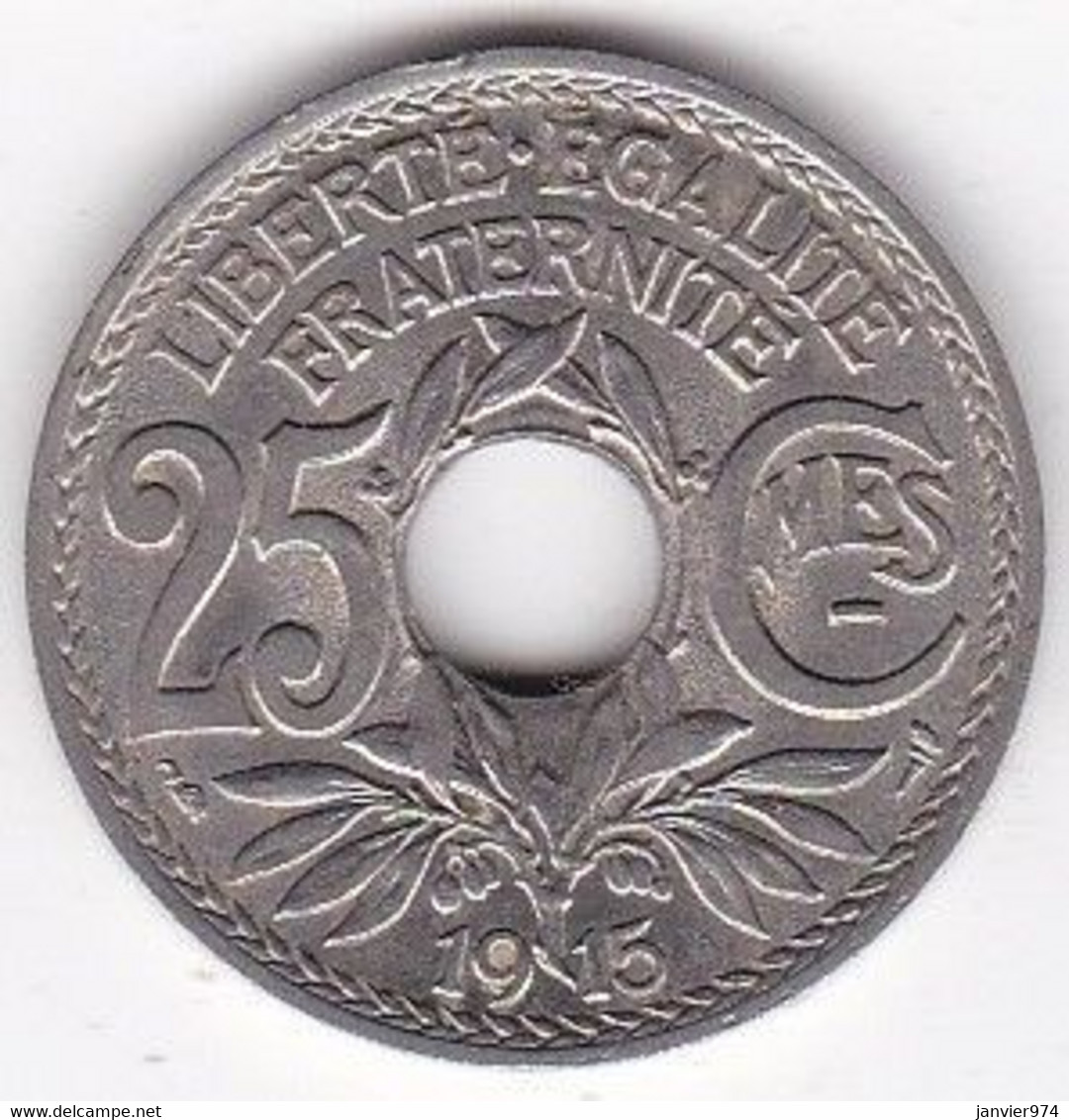 25 Centimes Lindauer 1915 Cmes Souligné, En Cupronickel - 25 Centimes