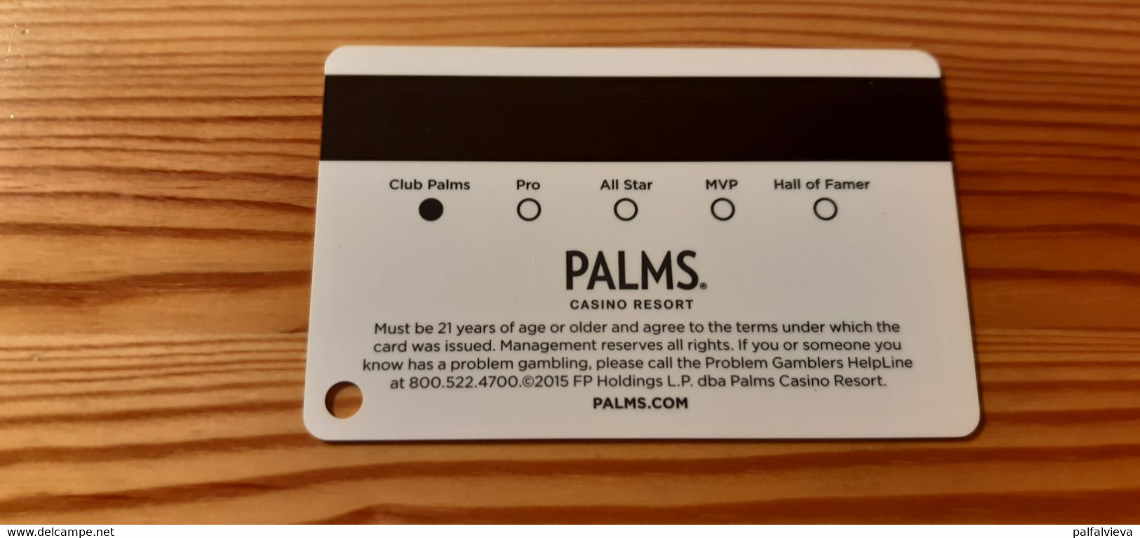 Casino Card - Club Palms - Tarjetas De Casino