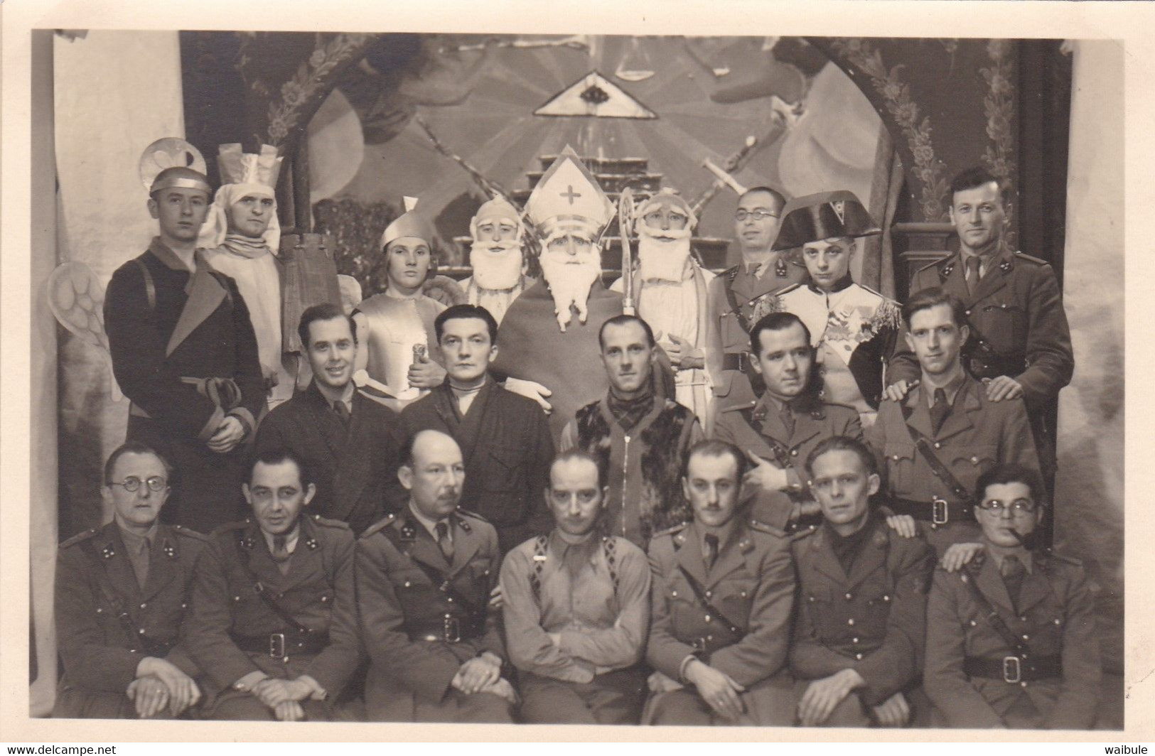 Soldat Armée Militaire Belge Rotenburg 1941 Oflag  XI Photo Carte Officier Saint-Nicolas César Jules Napoléon Aumonier ? - Oorlog, Militair