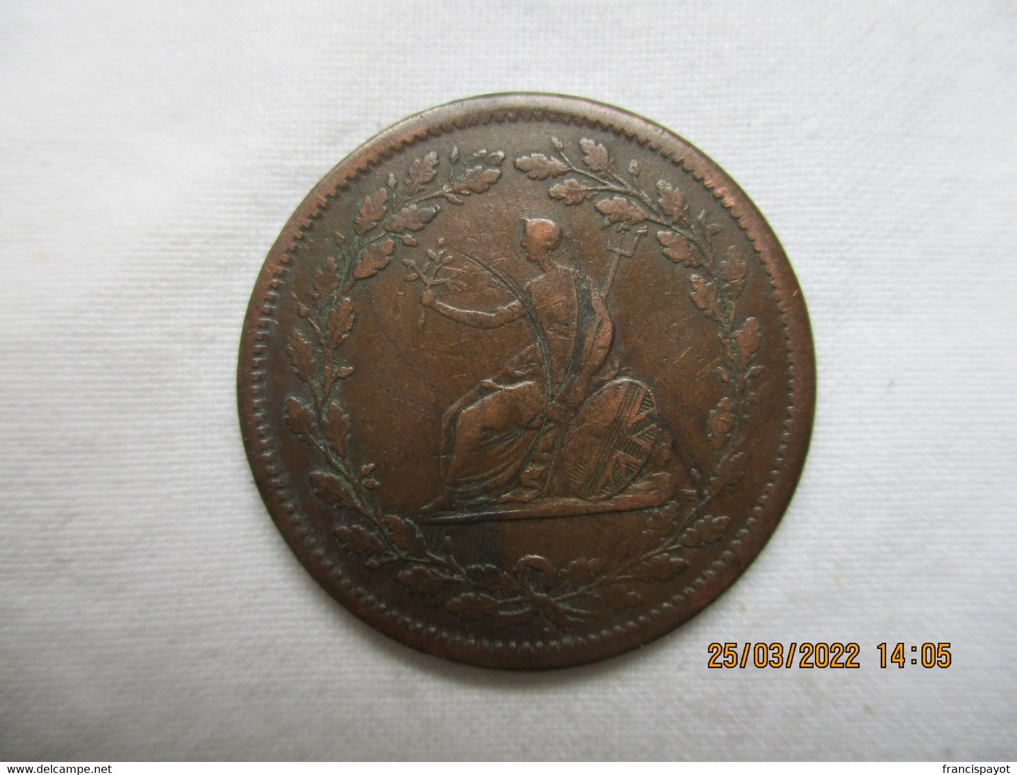 UK: Brutus Token Half Penny By British Copper Co (circa 1809 - 10) - Professionals/Firms