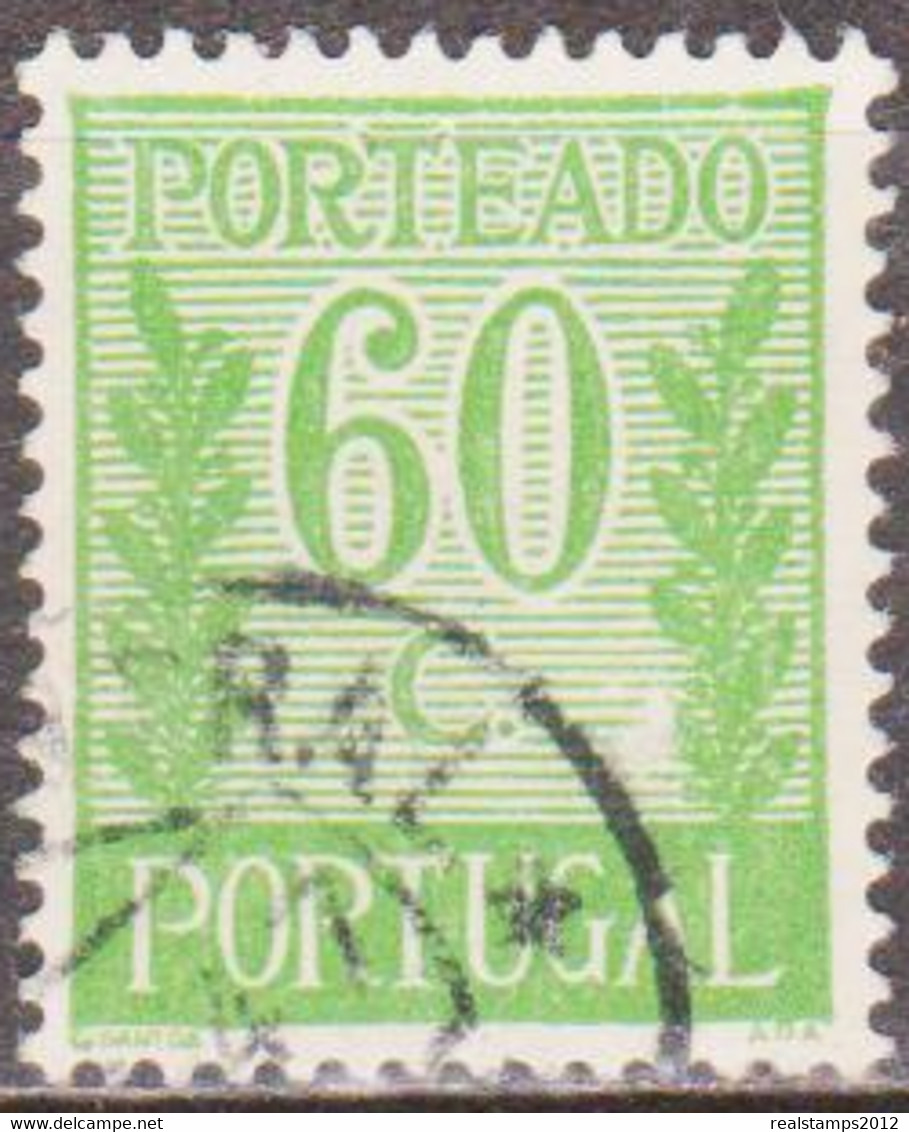 PORTUGAL  (PORTEADO) - 1940.   Valor Ladeado De Ramos.  60 C.  D. 14  (o)   MUNDIFIL   Nº 60 - Usado