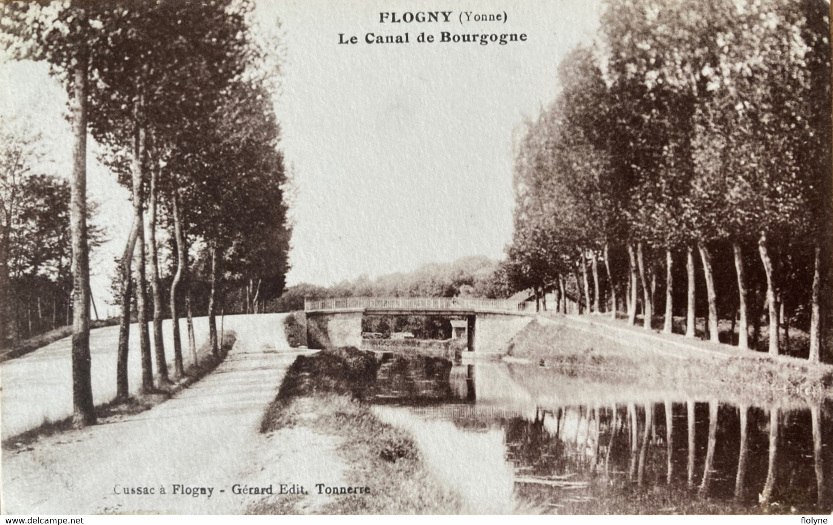 Flogny - Vue Sur Le Canal De Bourgogne - Chemin De Halage - Pont - Flogny La Chapelle