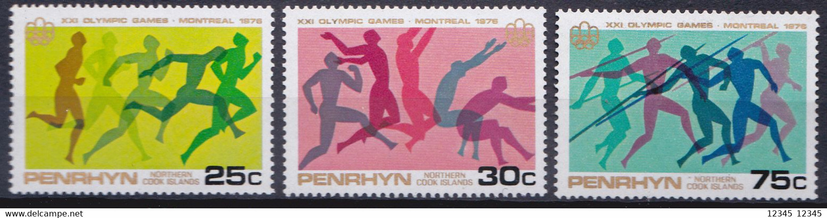 Penrhyn 1976, Postfris MNH, Olympic Games - Penrhyn