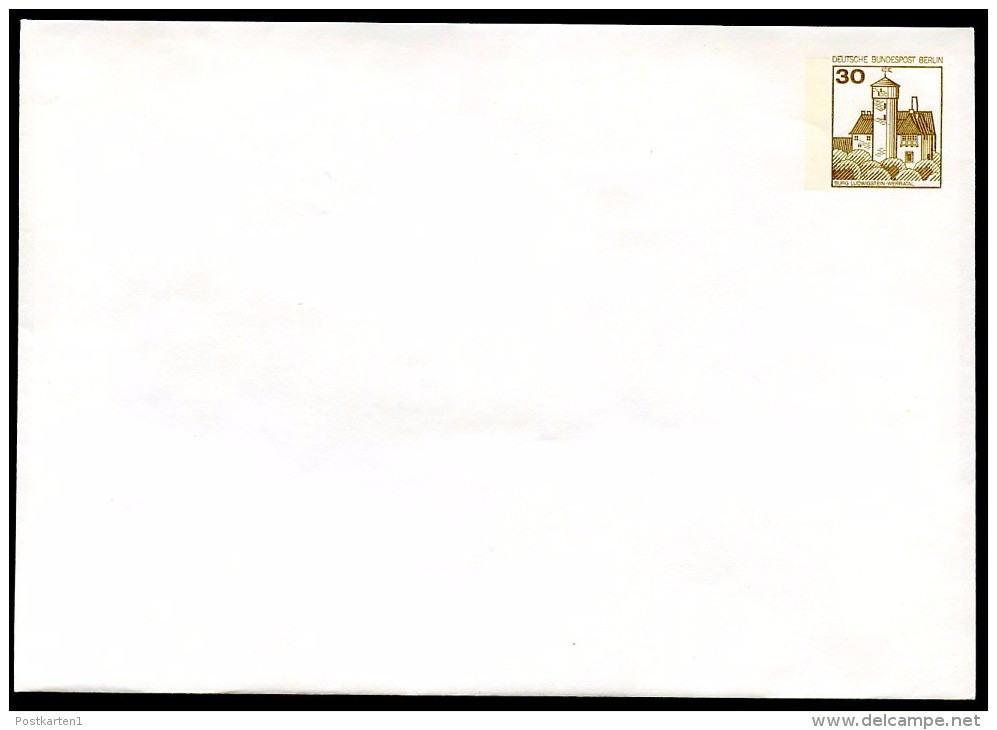 BERLIN PU68 A1/002 Privat-Umschlag BLANKO 1978 - Enveloppes Privées - Neuves