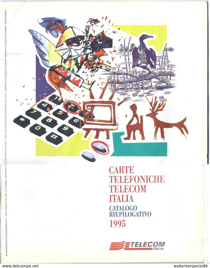 CATAOLOGO CARTE TELEFONICHE TELECOM ITALIA RIEPILOGATIVO 1995 - Livres & CDs