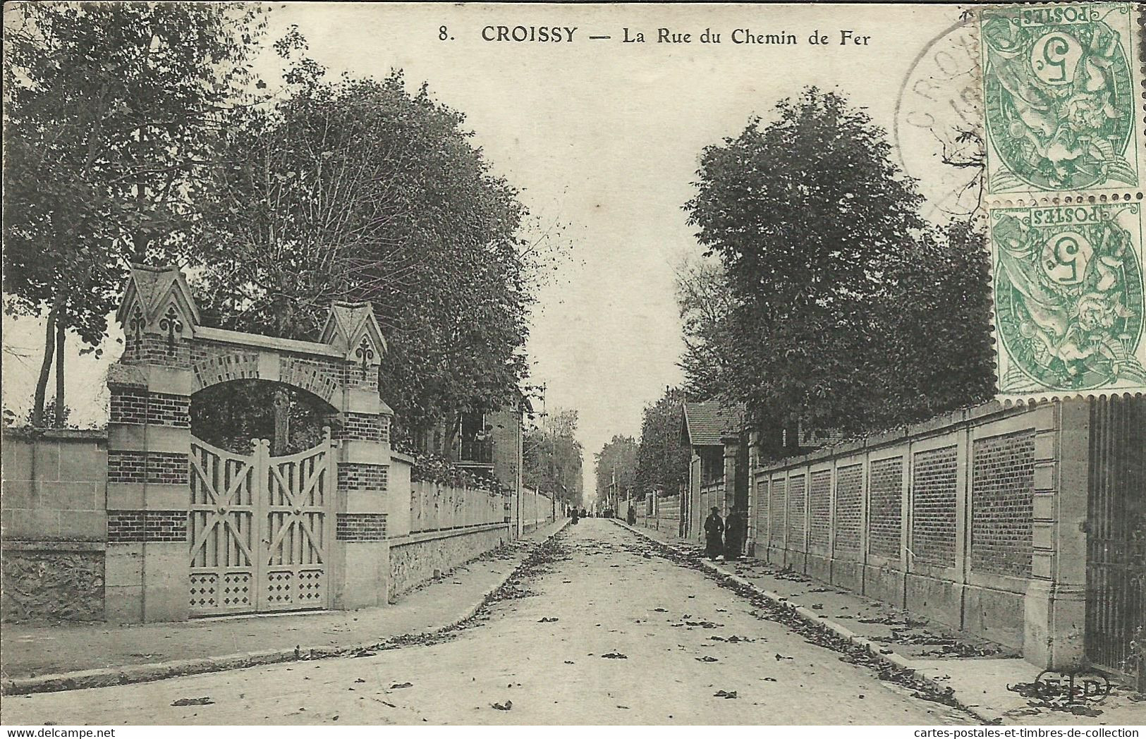 CROISSY , La Rue Du Chemin De Fer , µ - Croissy-sur-Seine