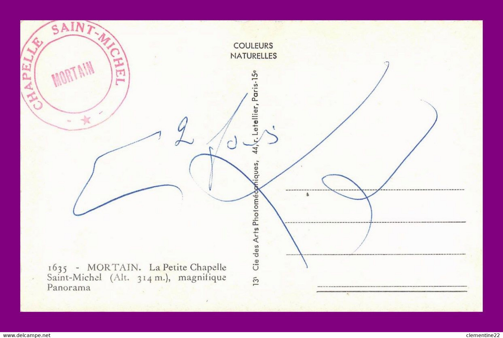 Mortain , La Petite Chapelle  ( Scan Recto Et Verso ) - Montmartin Sur Mer