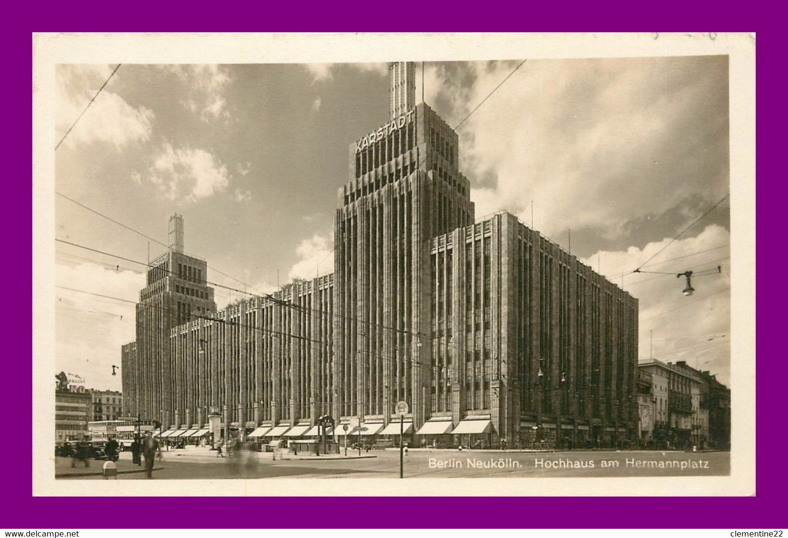 Berlin Neukolin , Hochhaus Am Hermannplatz   ( Scan Recto Et Verso ) - Neukölln