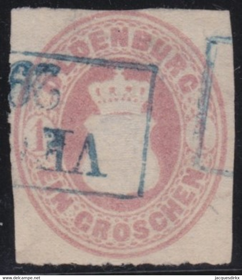 Oldenburg  .  Michel  .    17-B  (2 Scans)     .   O   .     Gestempelt   .   /  .   Cancelled - Oldenbourg