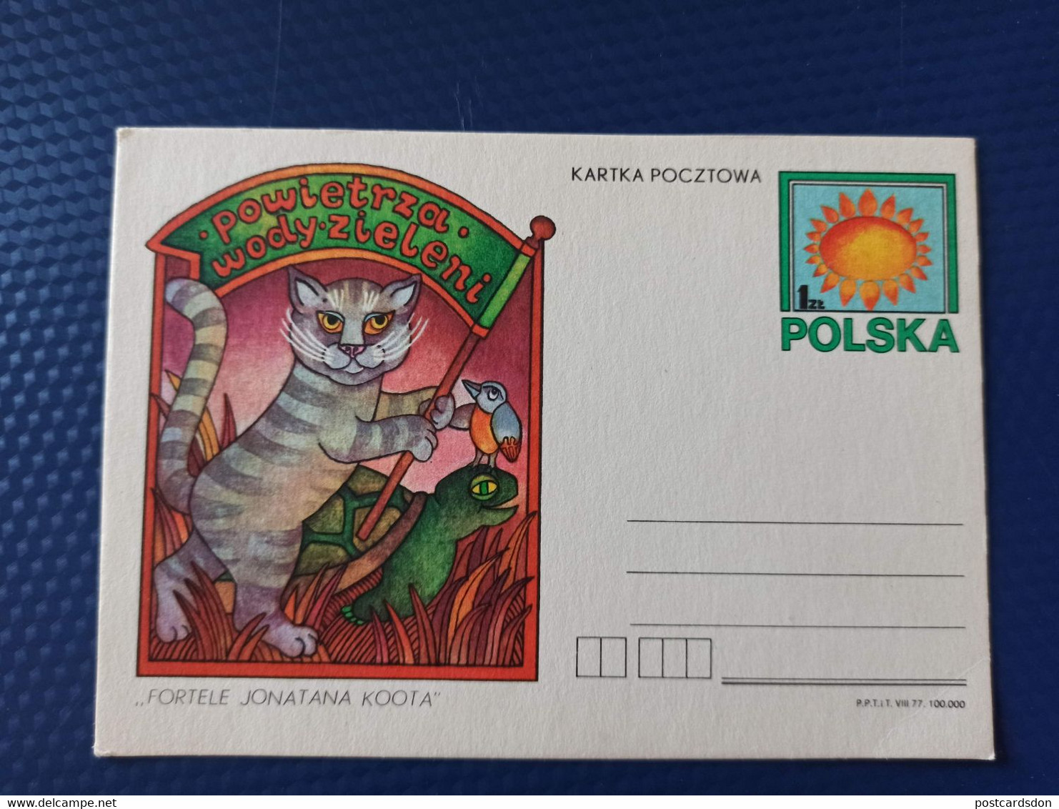 Polish Postcard  - Testudo - Turtle - Tortues