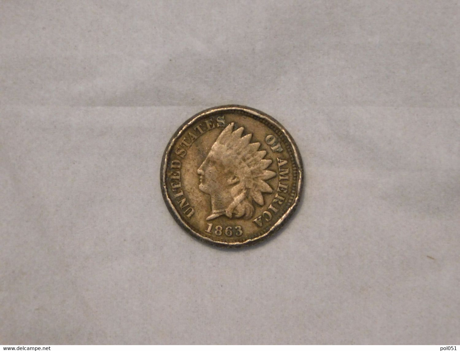 USA 1 Cent 1863 Etats Unis - 1859-1909: Indian Head