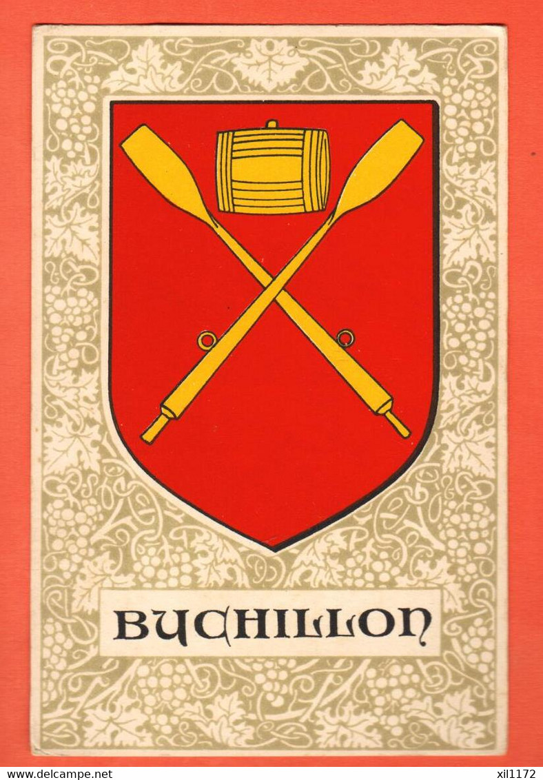 ZPL-03  Buchillon District Morges Rames Et Tonneau Armoiries Wappen Flammes Ecusson. NC - Buchillon