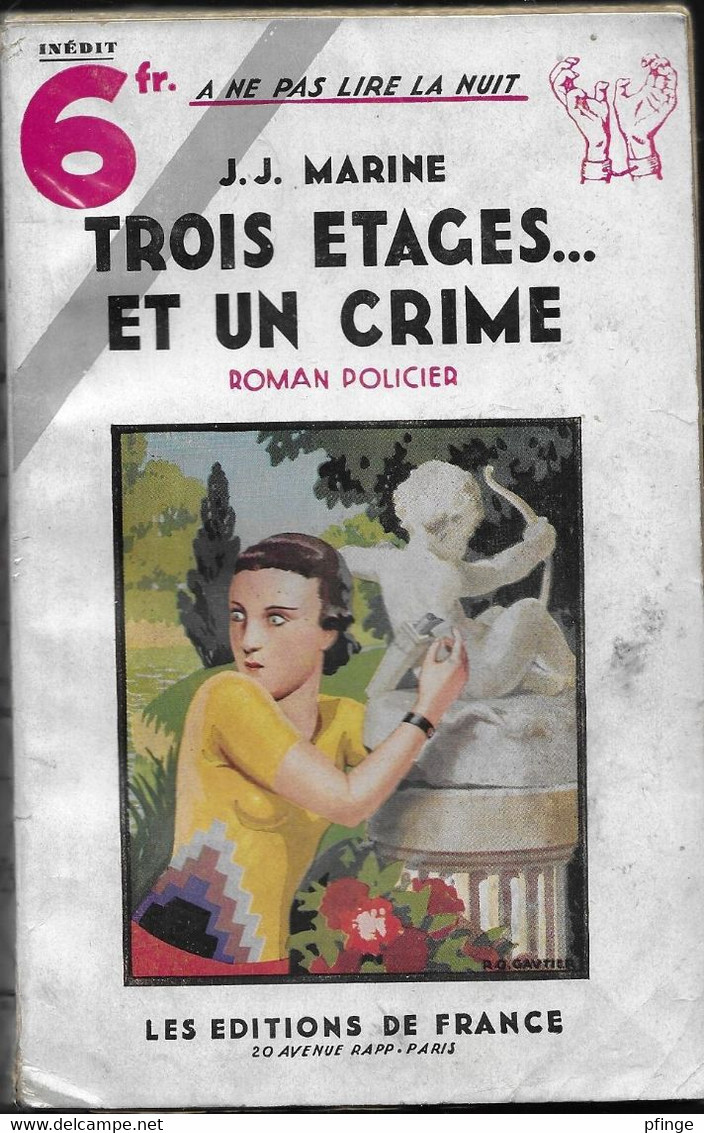 Trois étages... Et Un Crime Par J.J. Marine - Collection A Ne Pas Lire La Nuit - S.E.P.E.