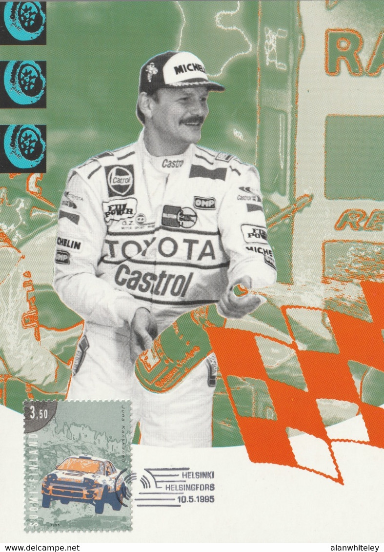 FINLAND 1995 FINLANDIA 95: Motorsport: Set Of 4 Maximum Cards CANCELLED - Cartoline Maximum