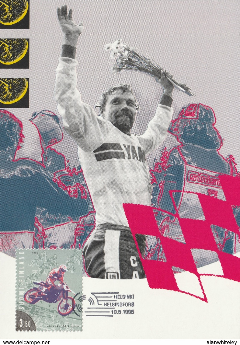 FINLAND 1995 FINLANDIA 95: Motorsport: Set Of 4 Maximum Cards CANCELLED - Tarjetas – Máximo