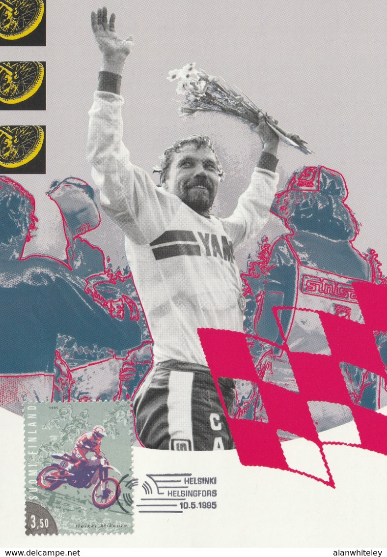 FINLAND 1995 FINLANDIA 95: Motorsport: Set Of 4 Maximum Cards CANCELLED - Maximumkarten (MC)