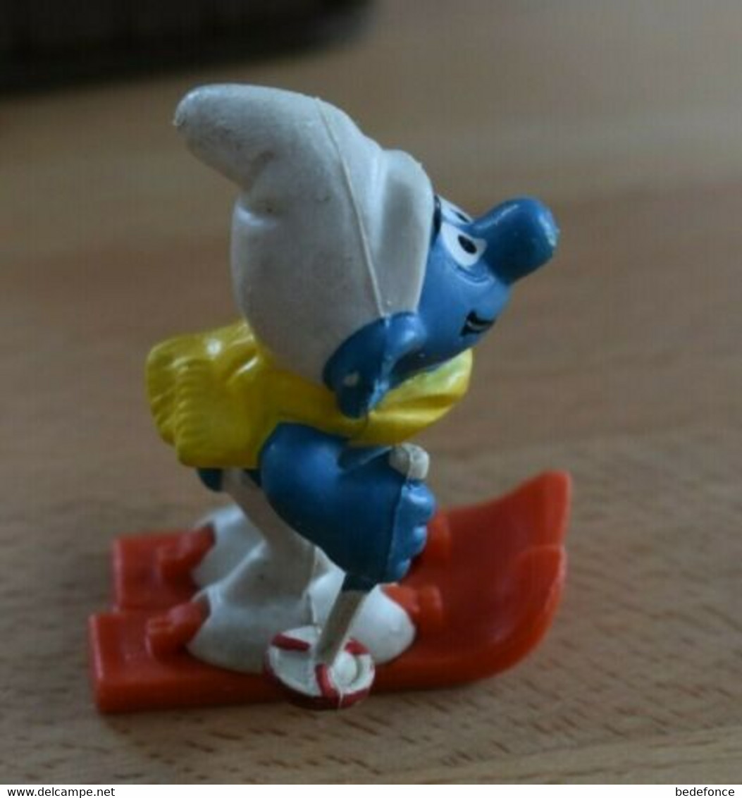 Schtroumpf, Smurf, Pitufo, Puffo, Schlumpf -skieur - N° 20091 - Little Figures - Plastic