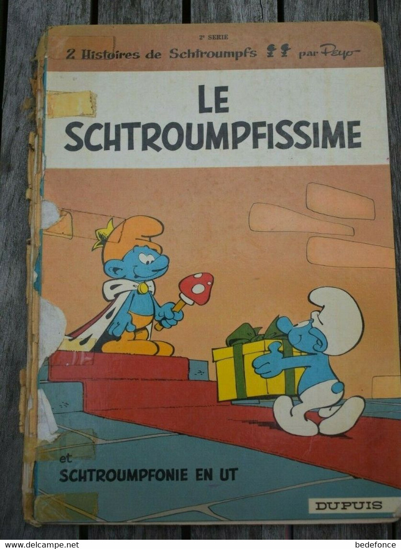 Schtroumpfs - 2 - Le Schtroumpfissime - De Peyo - EO - Pour Pièces Détachées - Tischkunst