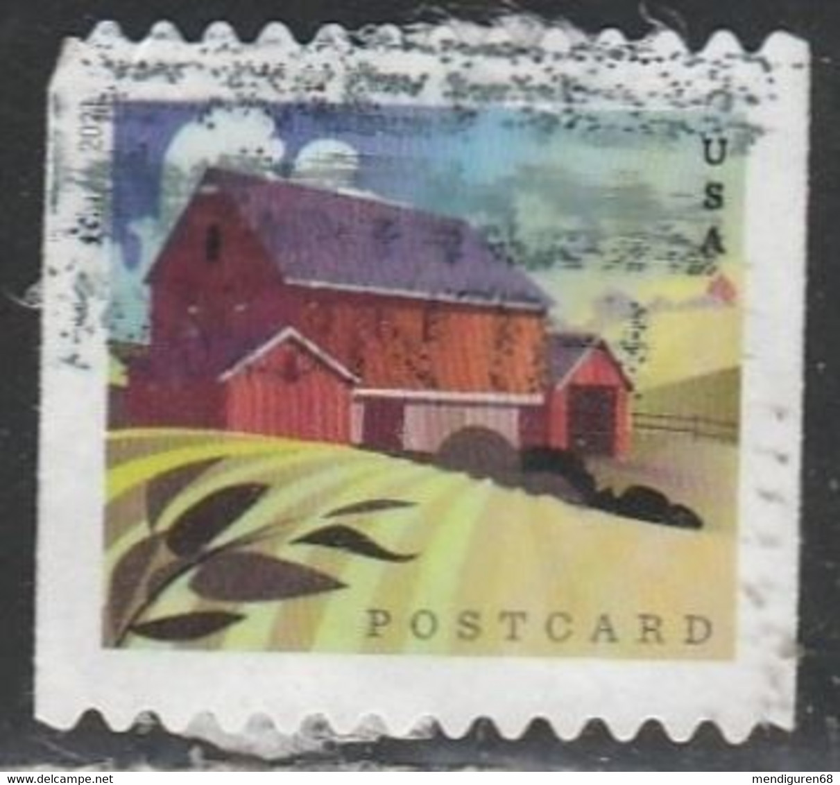 VEREINIGTE STAATEN ETATS UNIS USA 2021 BARNS: BARNS N.4 USED SC 5552 MI 5785BC YT 5393A - Used Stamps