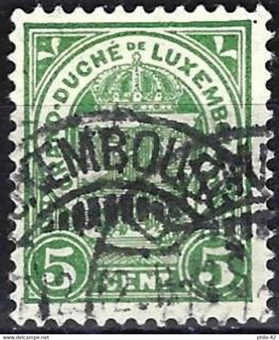 Luxembourg 1907 - Mi 87 - YT 92 ( Coat Of Arms ) - 1907-24 Ecusson