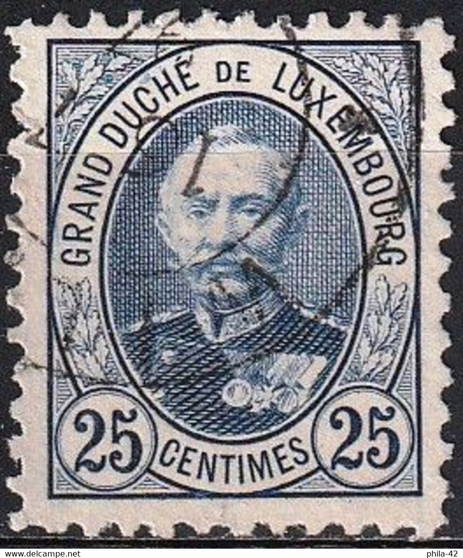 Luxembourg 1891 - Mi  60D - YT 62 ( Grand Duke Adolf ) Perf. 11 - 1891 Adolfo De Frente